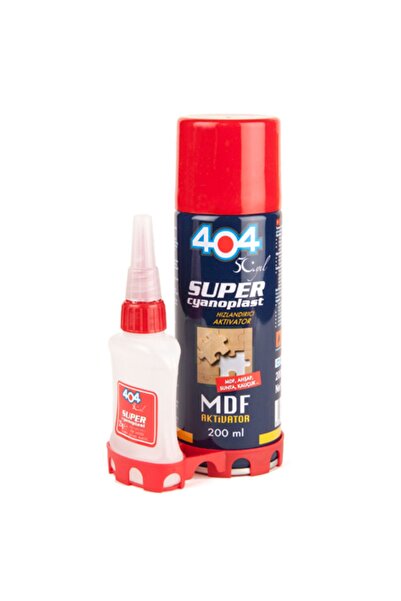 404 Mdf Aktivatörlü Hızlı Yapıştırıcı 50 gr 200 ml Soğutucu