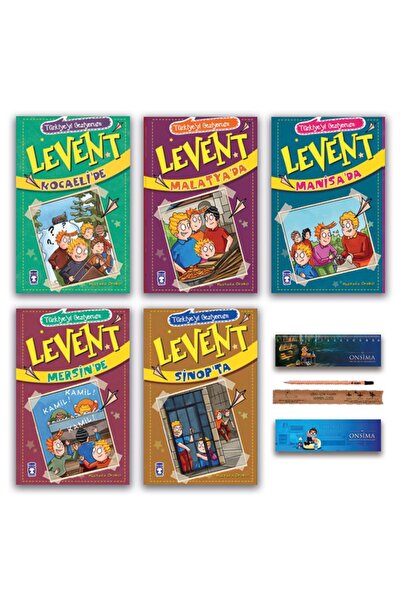 Timaş Çocuk Levent Türkiyeyi Geziyorum Set 5 Kitap - Kocaeli - Malatya - Mani...