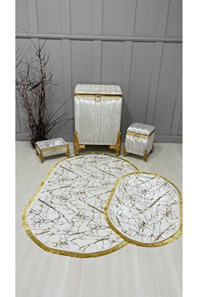 asra tasarım Ipek Kadife Çamaşır Sepeti ,paspas Takımı ,banyo Seti