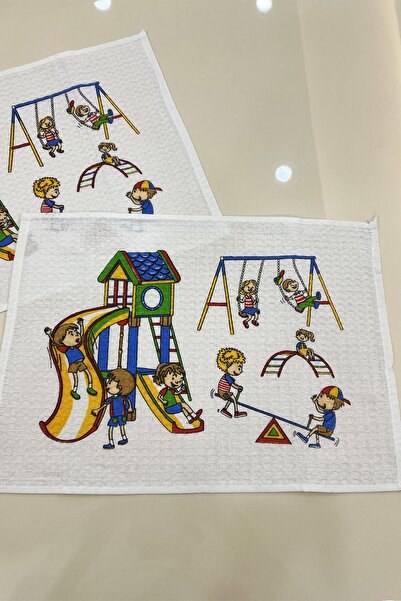 Pimula home 2 قطعة 35x45 غطاء تغذية قابل للغسل - المدرسة الابتدائية ومرحلة ما...