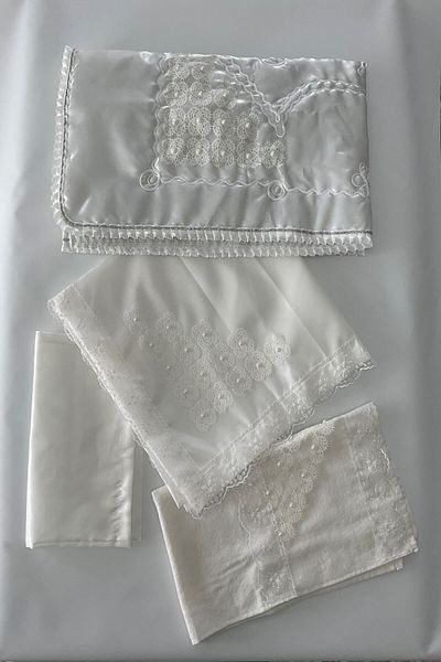 Çalışkan Çeyiz Evi Needle Lace Prayer Rug Set 4 Pieces - Dowry Needle Lace Prayer Rug Set of 4