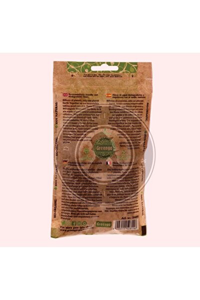 Greengo Biyo-organik %100 Orijinal 6x15mm Sigara Filtresi 200 Adet