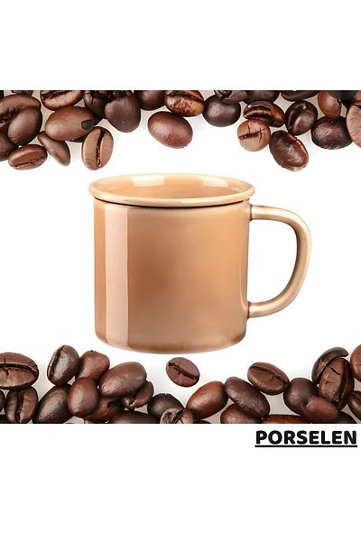 Point Milena Life Porcelain Mug - Brown - 250 ml