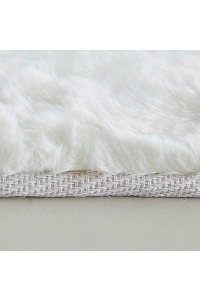 Home Box سجادة قطيفة ناعمة من فرو الأرنب الصناعي - 80x150 سم