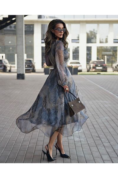Butik Şenel Rochie din șifon cu imprimeu șarpe