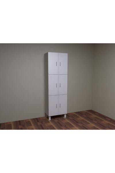 Gökberk Gb-6300 6 Kapaklı 6 Raflı Çok Amaçlı Dolap %100 Mdf