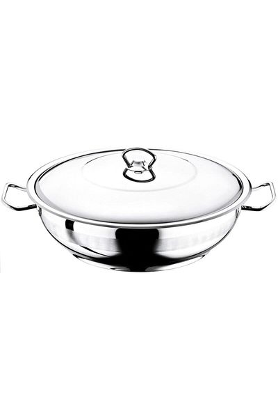 Evimsaray Asude S-1270 Steel Short Pot - 28X10Cm, 6Lt