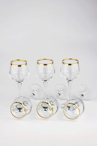 Paşabahçe Lava 6-Piece Gold Coffee Side Cup