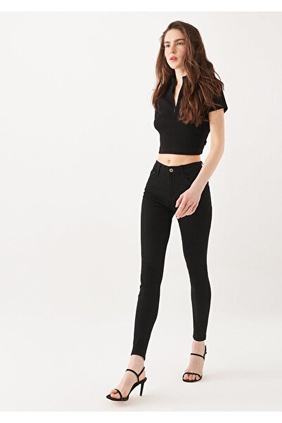 DRC trend Pantaloni de blugi super skinny Blugi negri fără decolorare (gatherer)