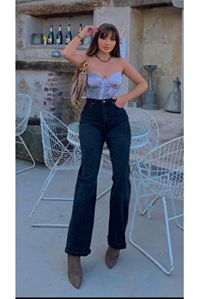 DRC trend بنطال جينز بالازو أسود فضفاض للغاية من A.c.a.i.p S.o.l.m.a.z (مرتفع...