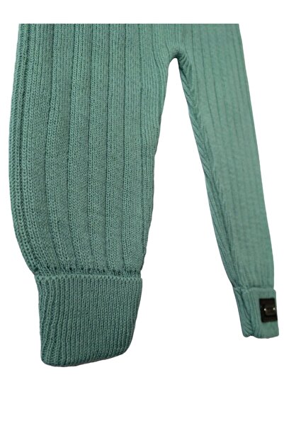 Asya Bebe Mint Baby and Kids Knitwear Leggings Salopet - with Straps and Buttons