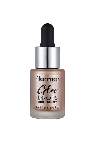 Flormar Mineral Liquid Illuminator (BRONZE) - Glow Drops Hinghlighter - 001 Moon Glow -8682536019934