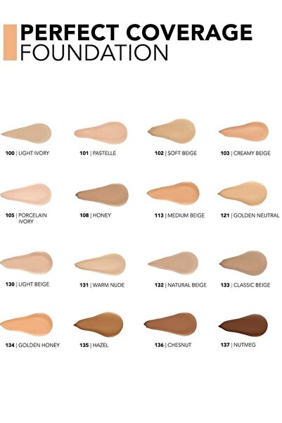 Flormar Perfect Coverage Foundation 130 LIGHT BEIGE