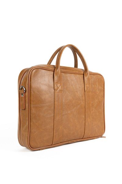 Sevinç Çanta Οργάνωση Macbook 13" & 14" ιντσών - Vegan Leather, Crazy Honey, Χαρτοφύλακας Laptop