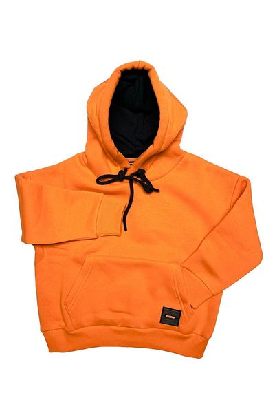 Cloise Hanorac pentru copii cu glugă stema 3 fire raster Orange