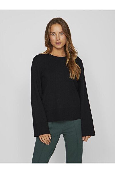 VILA Strickpullover Rundhals