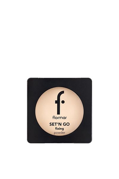 Flormar Fixing Mat Compact Powder (HOT SUB TONE) - Set'n Go Fixing Powder - 002 Honey8682536053655