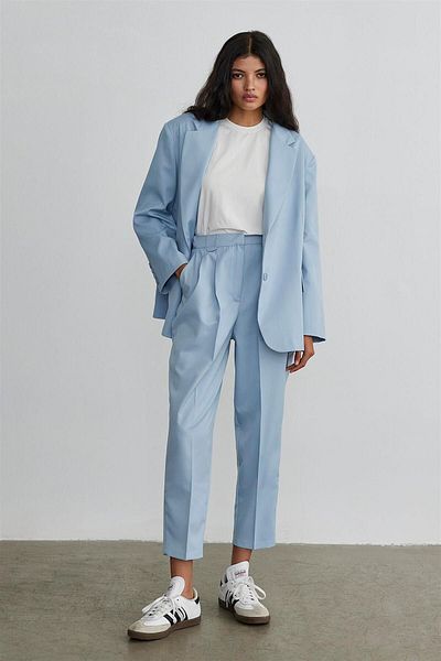Suud Collection Masculine Blue Blazer Jacket