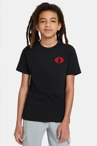 Tshirthane Cobra Kai Logo Black Kids Tshirt