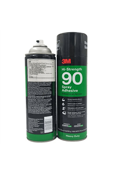 3M ™ Sprey 90 Yüksek Dirençli Sprey Yapıştırıcı, Şeffaf - 500 ml