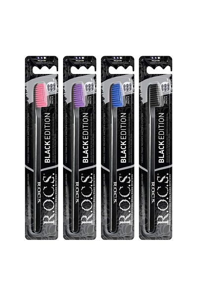 ROCS DİŞ Rocs Black Edition Toothbrush Medium