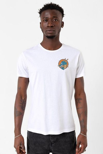 Tshirthane Dragon Ball Z Anime Shenron Λευκό ανδρικό μπλουζάκι ποδηλασίας