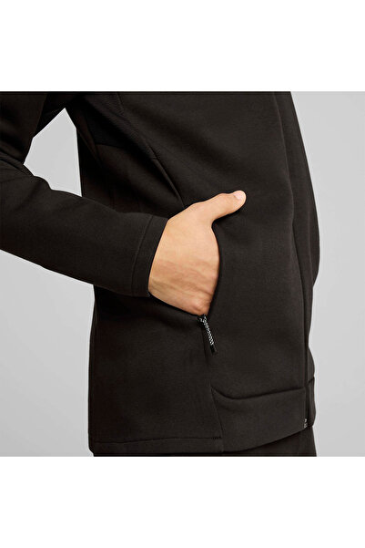 Puma Evostripe Erkek Siyah Kapüşonlu Ceket