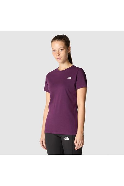 THE NORTH FACE Γυναικείο μωβ μπλουζάκι με στρογγυλή λαιμόκοψη Simple Dome Slim