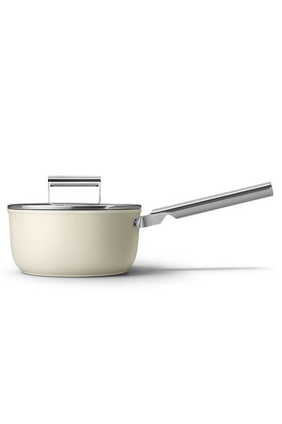 SMEG 50s Cream 20 Cm Sauce Pot - Cookware