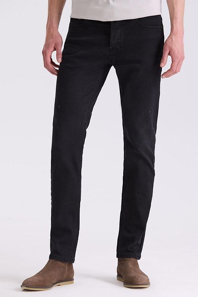 Jakamen Μαύρο Slim fit Cotton Washed Jean Jeans παντελόνι