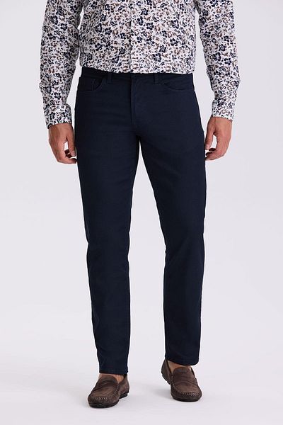 Jakamen Σκούρο Navy Blue Slim Fit Βαμβακερό ίσιο τζιν παντελόνι