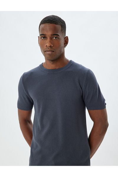 Koton Basic Knitwear - T-Shirt - Cycling Clothing Suitable for Purchasing Model Gx9688 Men's Shoes