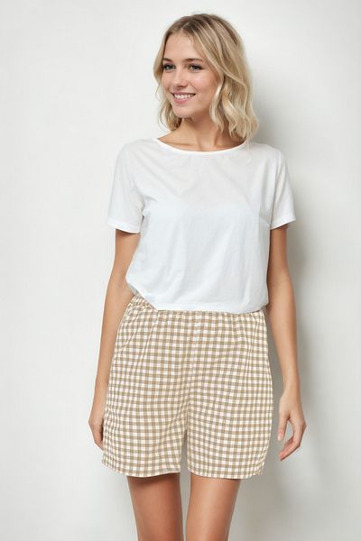 Vitrin Σορτς Gingham με σχέδια