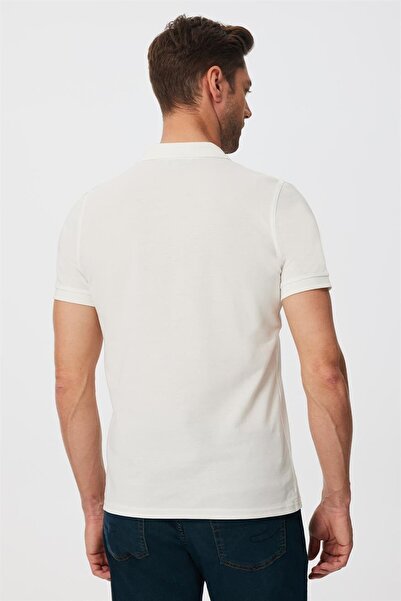 Lee Cooper Ανδρικό μπλουζάκι με λαιμόκοψη από 100% βαμβάκι Twins Ecru