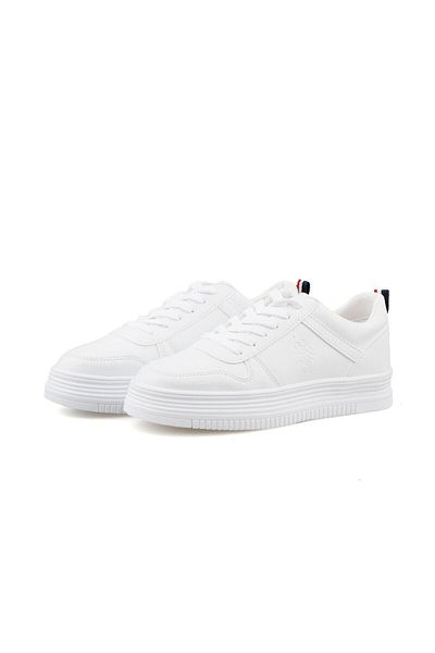 U.S. Polo Assn. U.S. Polo Assn. Women's White Sneaker Casual Shoes 101341091