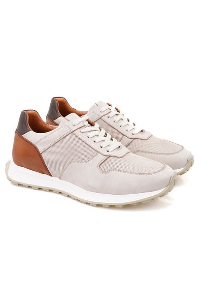 Desa Ανδρικά δερμάτινα αθλητικά παπούτσια Denisa Beige