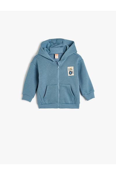 Koton Long Sleeve Zippered Hooded Hooded Sweatshirt