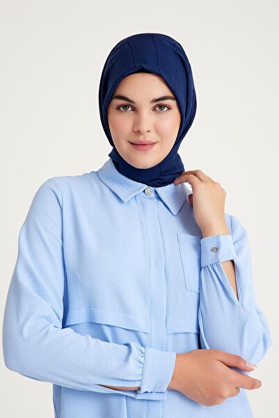 Plistre 2241_Μακρυμάνικο πουκάμισο τουνίκ με τσέπη