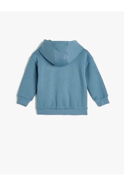Koton Long Sleeve Zippered Hooded Hooded Sweatshirt