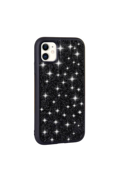 ZM STORE غطاء متوافق مع هاتف آيفون 11 من آبل بتصميم حجر لامع وغطاء مرصع بالألماس