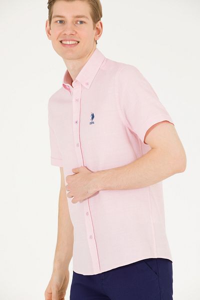 U.S. Polo Assn. Ανδρικό κοντομάνικο πουκάμισο Magnolia 50263530-VR211