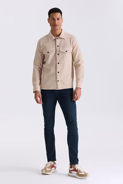 Jakamen Taba Slim Fit καρό βαμβακερό πουκάμισο