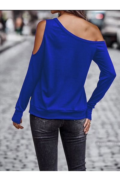 İpeksi Silky Women's Off Shoulder Strap Viscose Two Thread Blouse