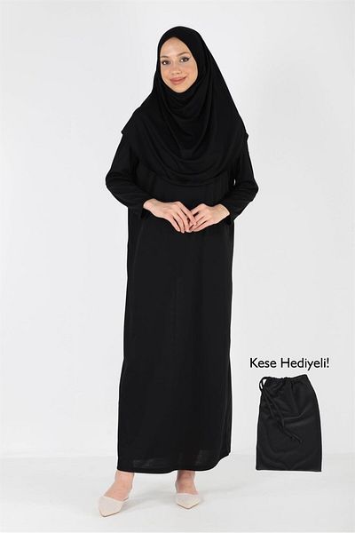 Plistre 2133_One Piece Αντιολισθητικό Φόρεμα Προσευχής Hijab - Κεφαλή με Μπόνε