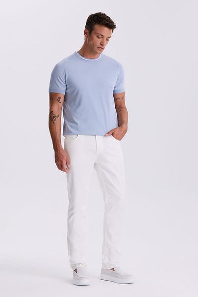 Jakamen Αθλητικό παντελόνι Ecru Comfor Fit Canvas