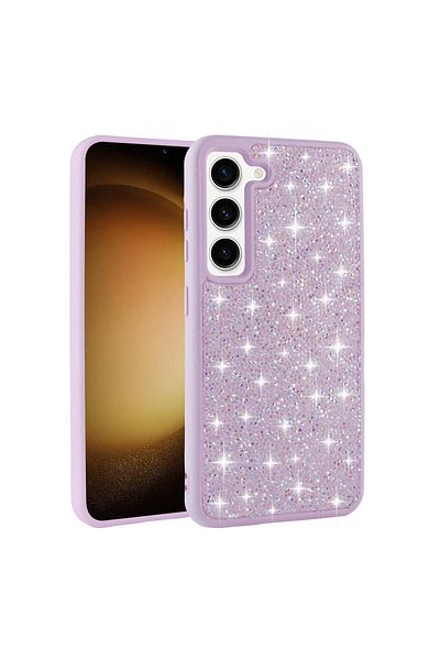 zore Galaxy S23 Compatible Shiny Stone Design Diamond Zore Case-White
