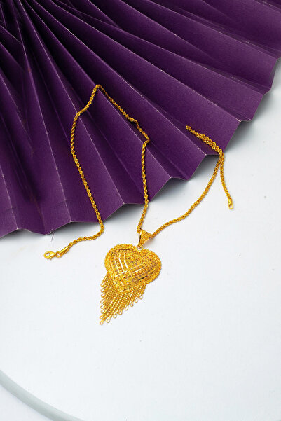 Bilezikci 22 Ayar Kalpli Hint İşi Altın Kolye