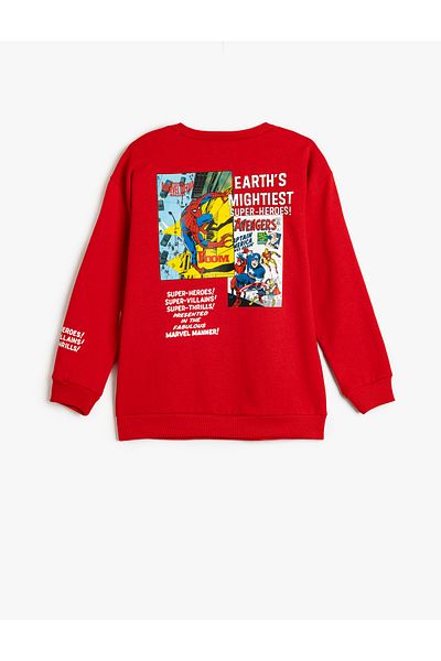 Koton Marvel Sweatshirt Licensed Crew Neck hosszú ujjú
