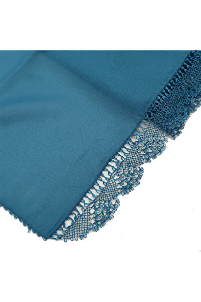 hobimon Блакитна молитовна ковдра з вишитим візерунком - весільна молитовна ковдра - 135x65 см