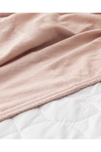 Madame Coco Double Elastic 100% Cotton Combed Cotton Sheet - Powder